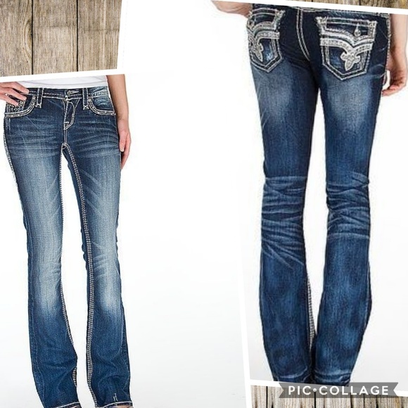 Rock Revival Denim - Rock Revival Kai Bling Boot Cut Jeans